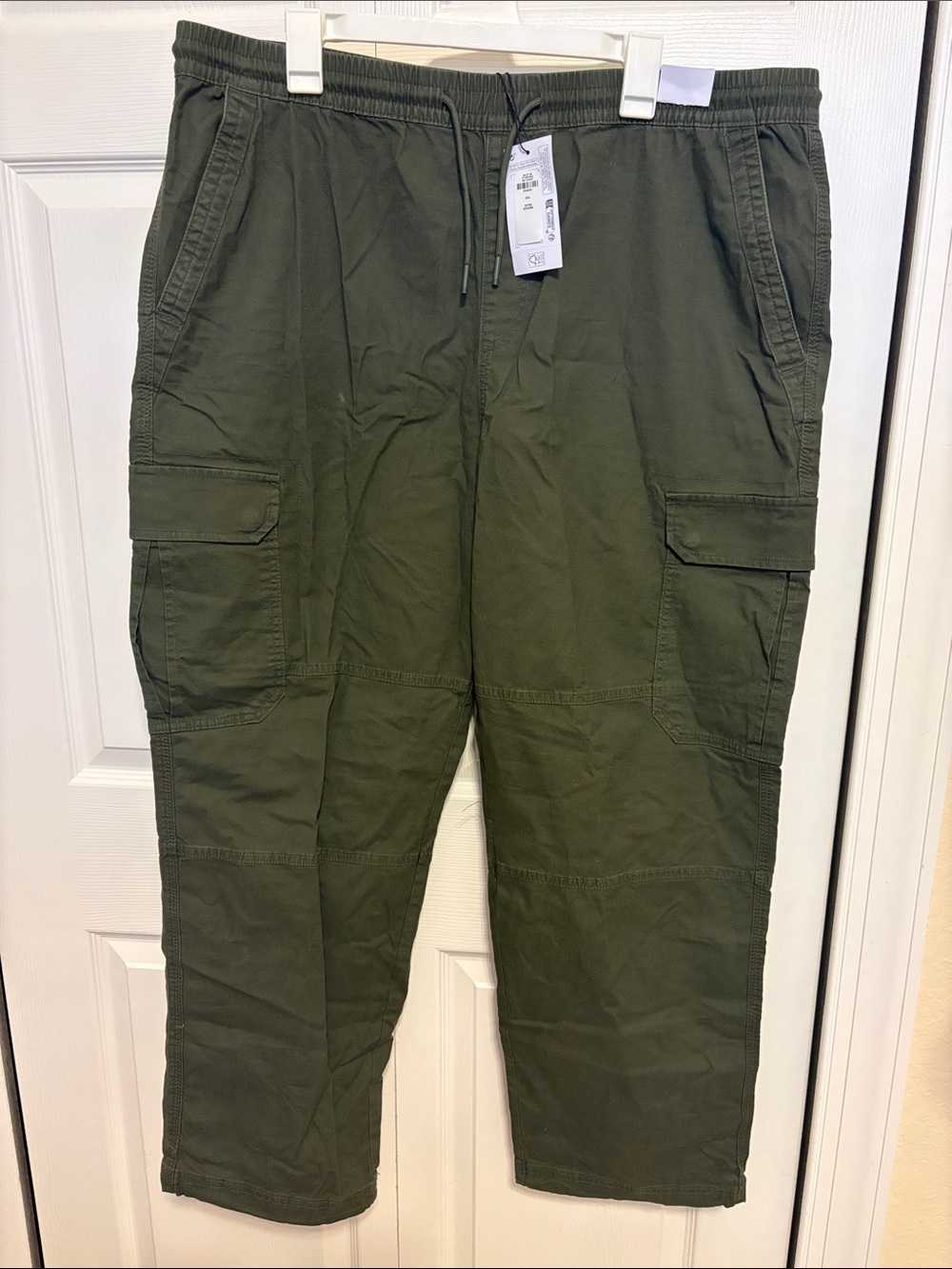 Denim&Co Olive Green Cargo Joggers